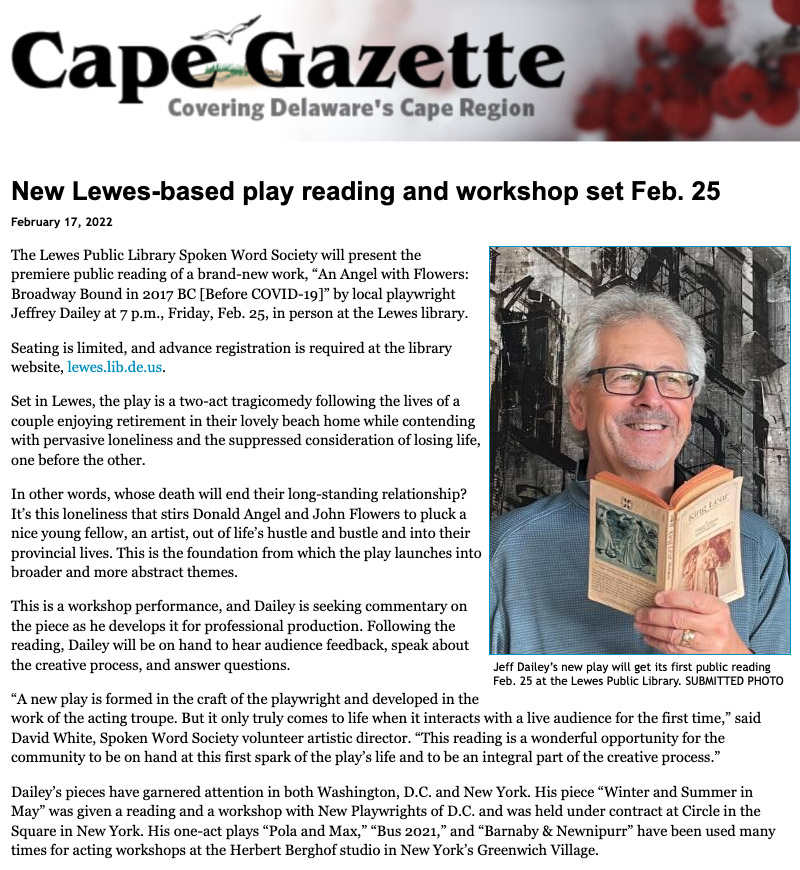 Cape Gazette article from Feb 17, 2022